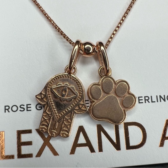 Alex and Ani Rose Gold Necklace - Picture 2 of 3